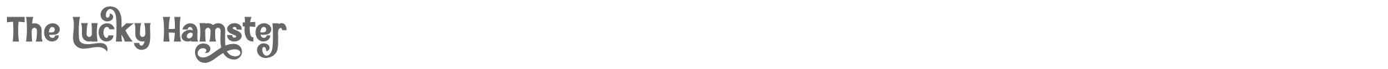 Sample characters The Lucky Hamster Font
